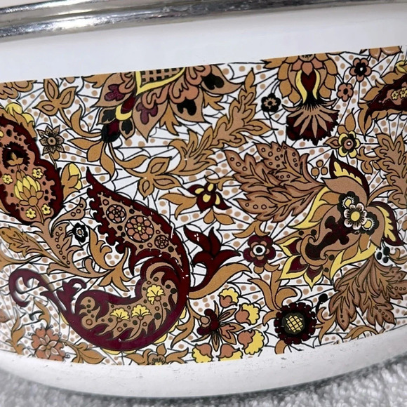 Vintage Enamelware Brown Fancipans Stew Pot With Lid - Picture 2 of 15